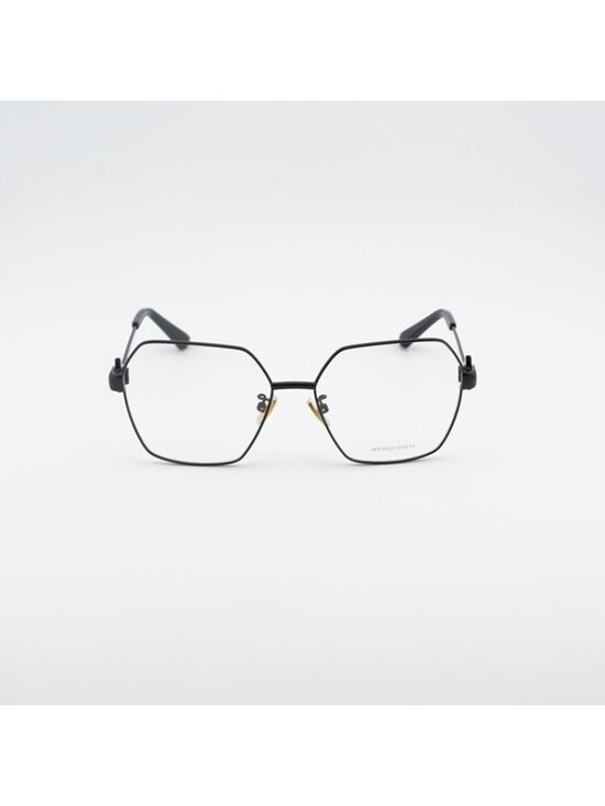Bottega Veneta BV1224O 001 Eyeglasses Black 57mm Geometric Frame main image 9